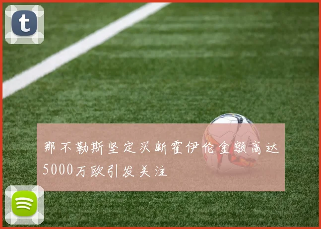 那不勒斯坚定买断霍伊伦金额高达5000万欧引发关注
